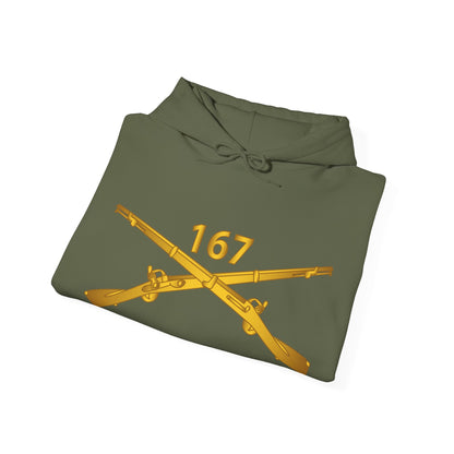 Unisex Heavy Blend™ Hooded Sweatshirt - Army - 167th Infantry Regiment - Inf Branch wo Txt X 300