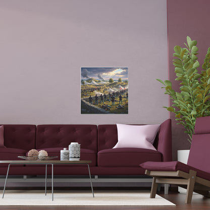Indoor and Outdoor Silk Posters - Battle of Gettysburg