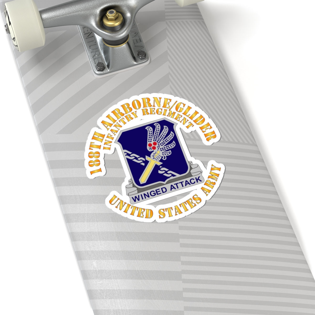 Kiss-Cut Stickers - Army  - 188th Airborne - Glider Infantry Regiment - DUI X 300