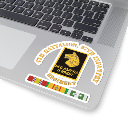 Kiss-Cut Stickers - Army - 4th Battalion, 27th Infantry w VN SVC X 300