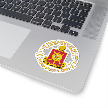 Kiss-Cut Stickers - Army - 171st Field Artillery Regiment - DUI  w FA Sep  X 300