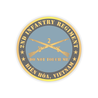 Kiss-Cut Stickers - Army - 2nd  Infantry Regiment Branch - Do Not Touch Me - Bien Hoa, Vietnam