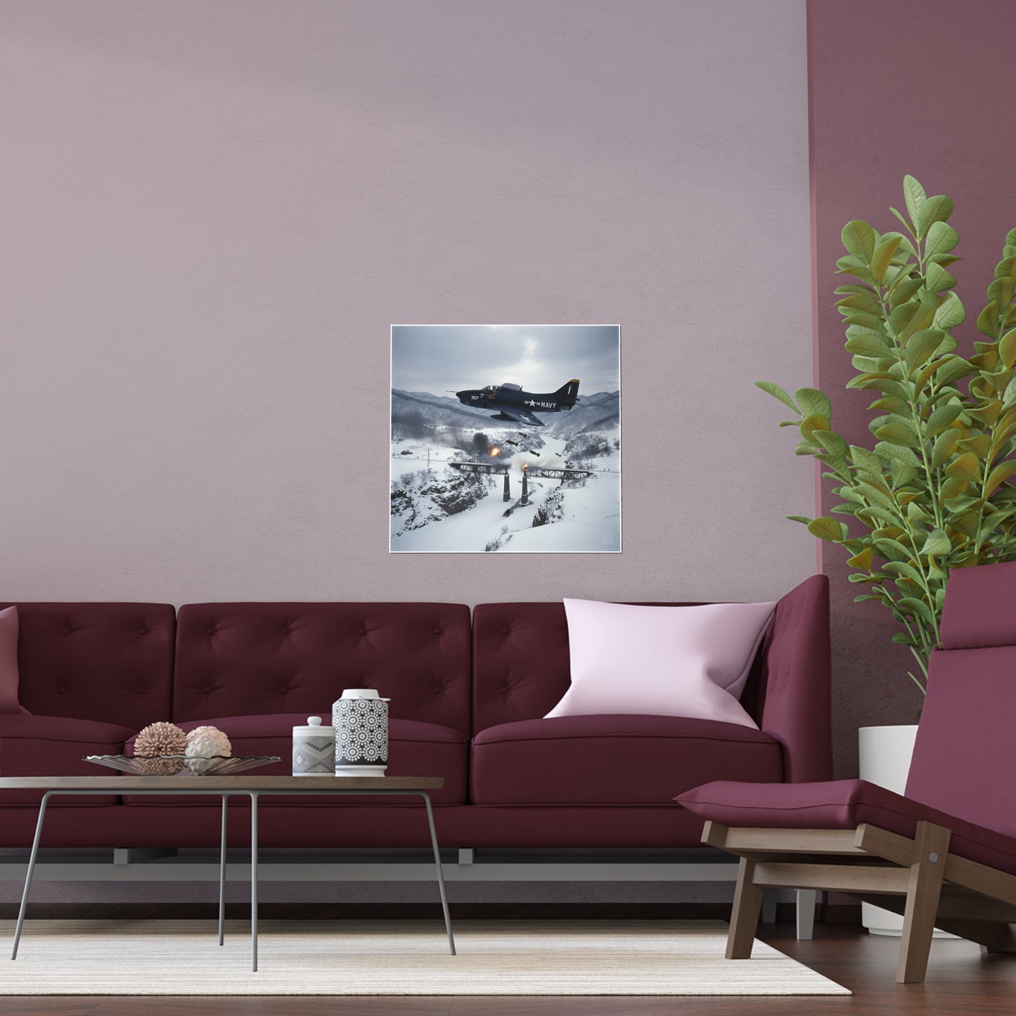 Indoor and Outdoor Silk Posters - Attack at Majon-ni and Samdong-ni during Korean War