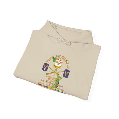 Unisex Heavy Blend™ Hooded Sweatshirt - Army - Vietnam Combat Vet w DUI - Br -  Alpha Co, 1st Bn, 6th Inf - LZ Center w 196th LIB w VN SVC X 300