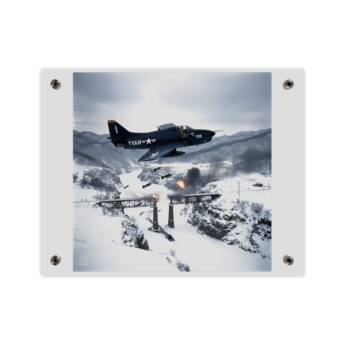 Acrylic Wall Art Panel - Attack at Majon-ni and Samdong-ni during Korean War