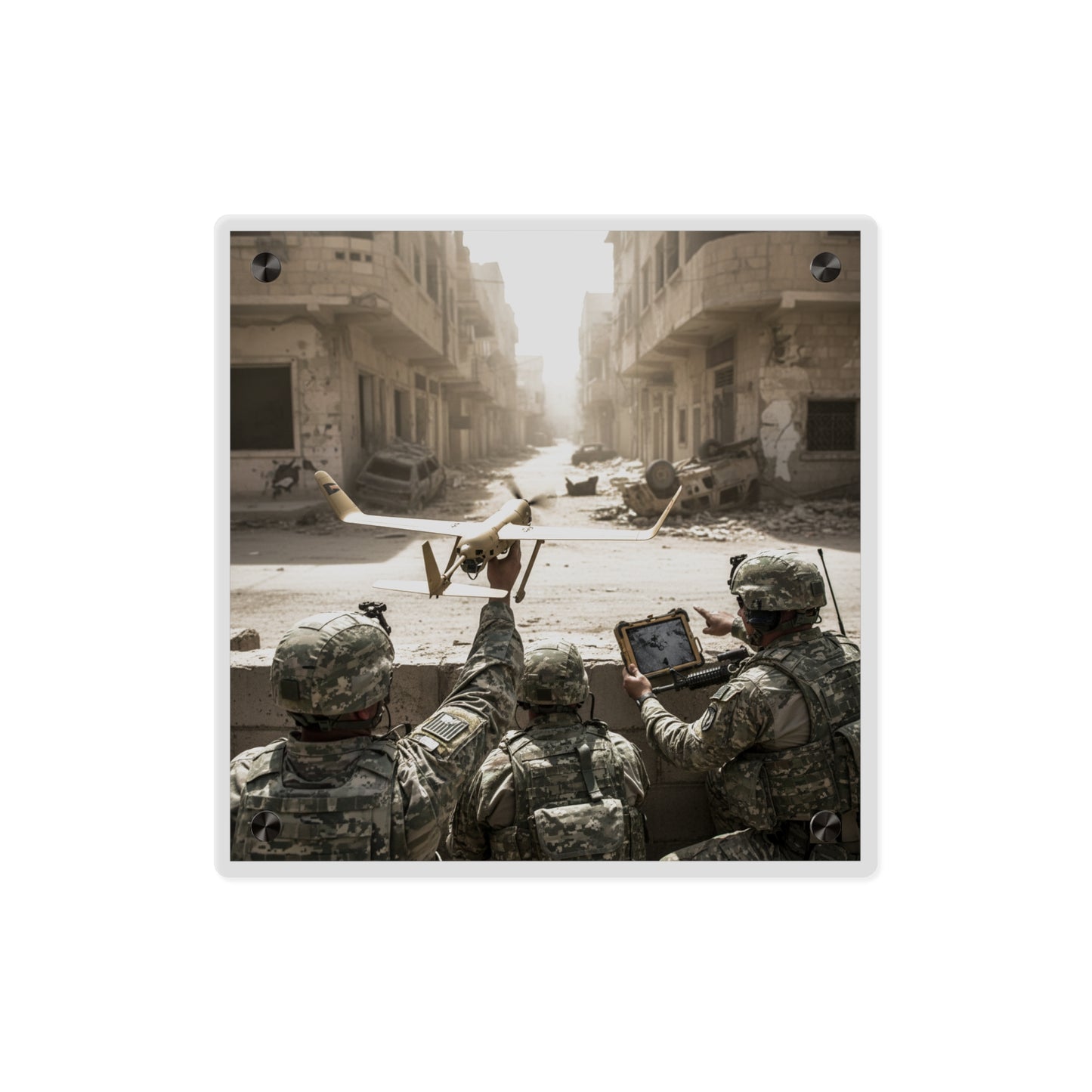 Acrylic Wall Art Panel - UAV Raven in Iraq war