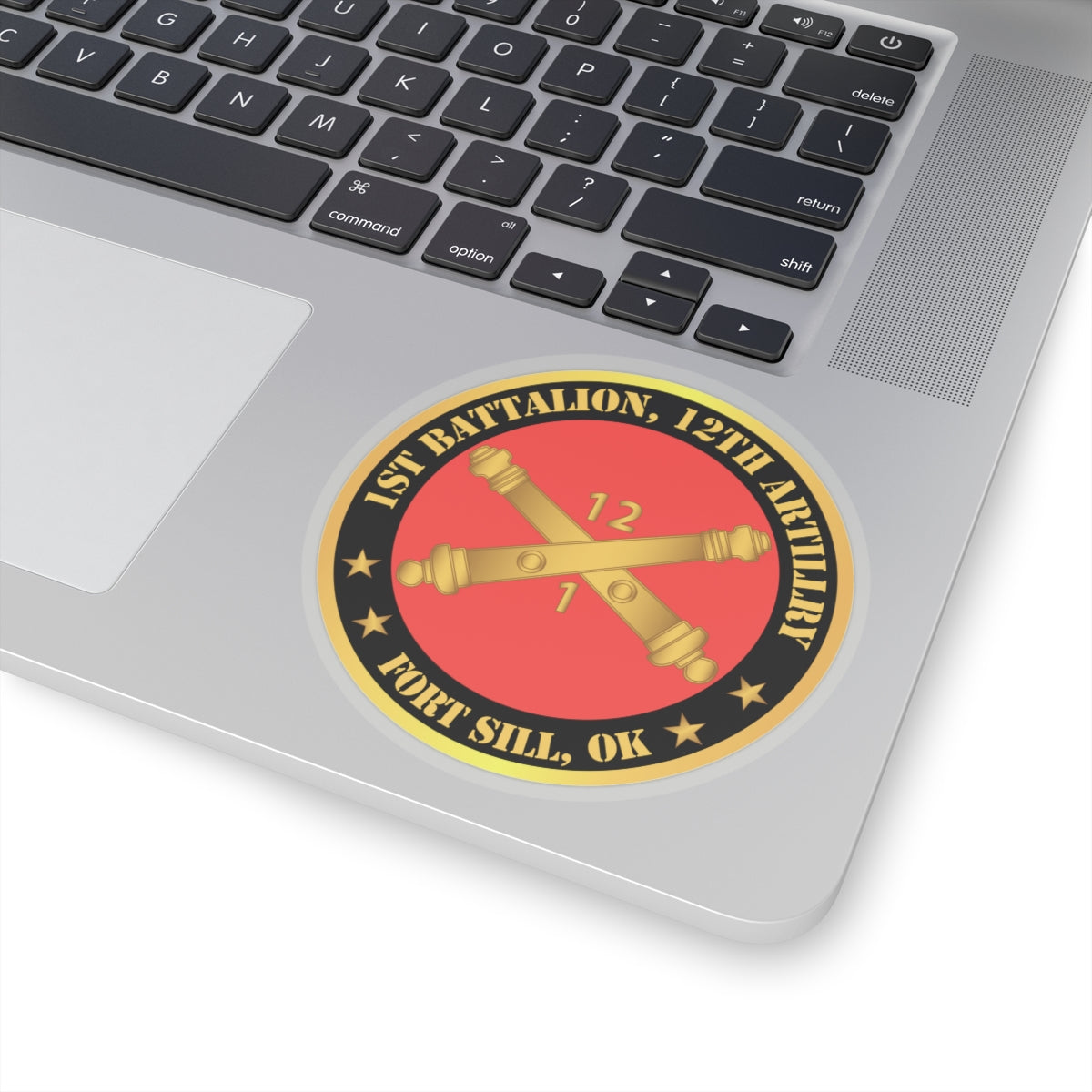 Kiss-Cut Stickers - Army - 1st Battalion, 12th Artillery Regiment w Branch Ft Sill OK