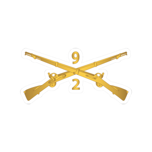 Kiss-Cut Stickers - Army - 2nd Bn 9th Infantry Regiment - Branch wo Txt X 300