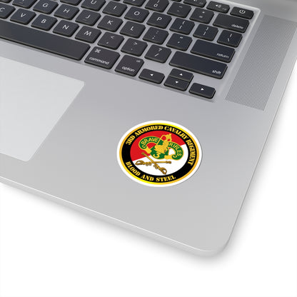 3rd Armored Cavalry Regiment sticker displaying official unit crest and motto
