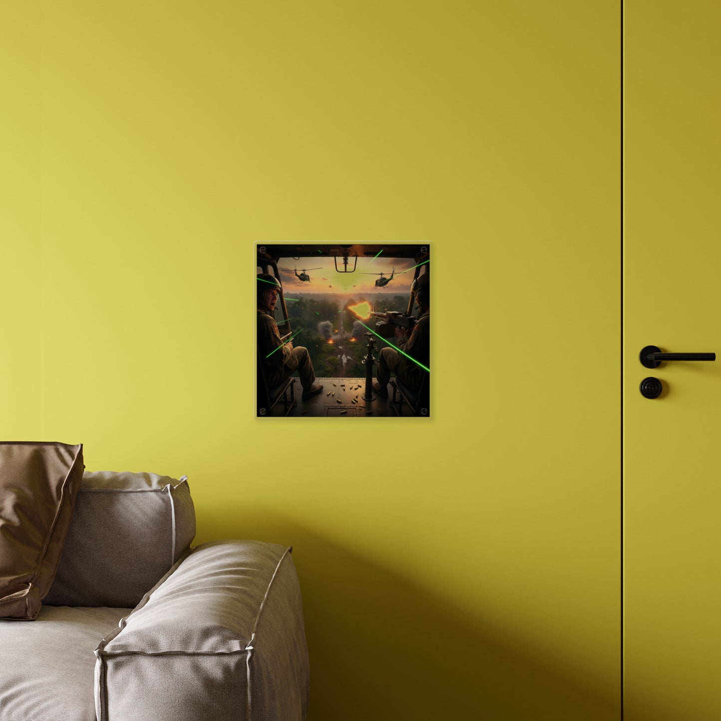Acrylic Wall Art Panel - VIetnam Hot LZ from Side Door
