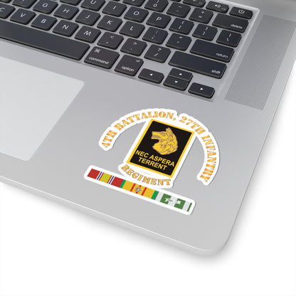 Kiss-Cut Stickers - Army - 4th Battalion, 27th Infantry w VN SVC X 300