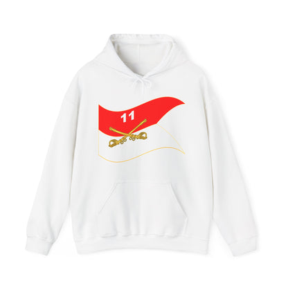 Unisex Heavy Blend™ Hooded Sweatshirt - Army - 11th Armored Cavalry Regiment Guidon Waving X 300