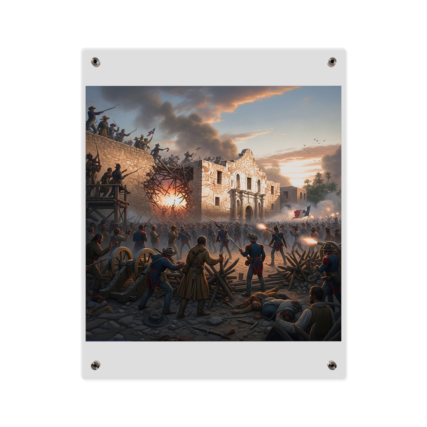 Acrylic Wall Art Panel - Battle of the Alamo