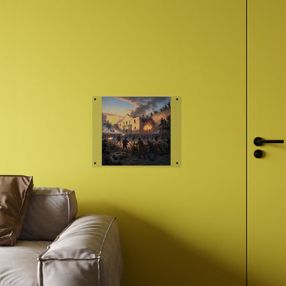 Acrylic Wall Art Panel - Battle of the Alamo