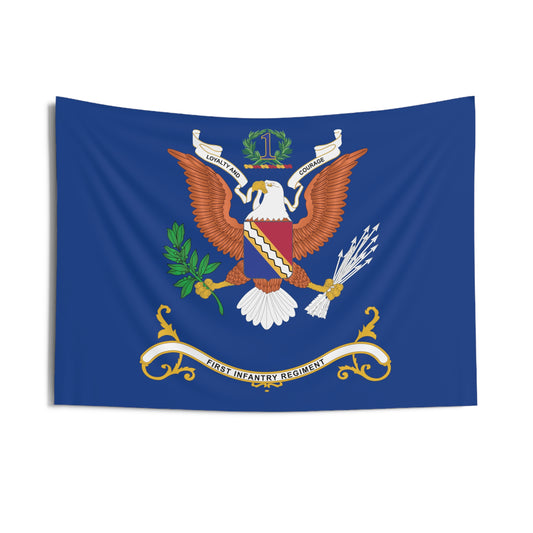 Indoor Wall Tapestries - 1st Infantry Regiment  - Regimental Colors Tapestry