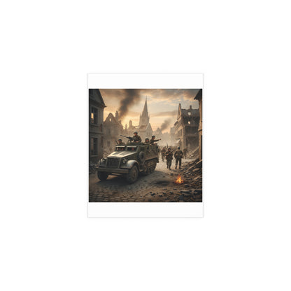 Indoor and Outdoor Silk Posters - M3A1 Half-track