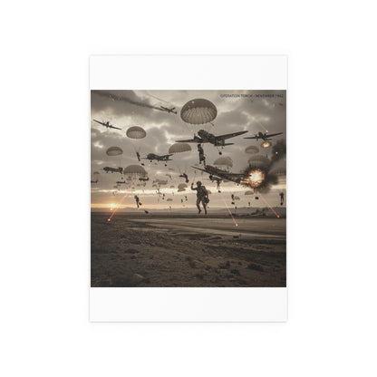 Indoor and Outdoor Silk Posters - Operation Torch Nov 1942