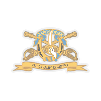 Kiss-Cut Stickers - Army  - 7th Cavalry Regiment w Br - Ribbon X 300