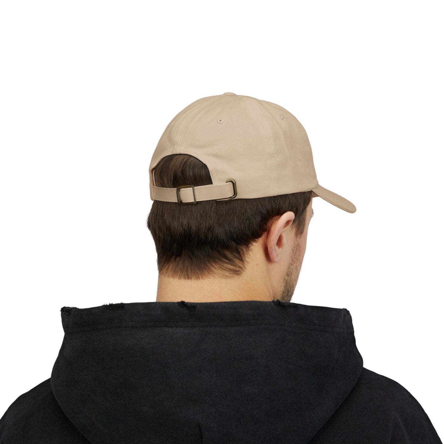 Hat - Classic Dad Cap American Flag with Police Blue Stripe and Badge