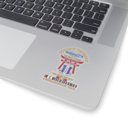 Kiss-Cut Stickers - Army - Combat Veteran - 187th Infantry Regiment - Torii, Rakkasans, Let Valor Not Fail, English, Latin w CIB w AFGHAN SVC