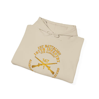Unisex Heavy Blend™ Hooded Sweatshirt - Army - 1st Bn, 167th Infantry - 4th Alabama - ALARNG - Inf Branch X 300