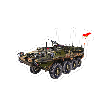 Kiss-Cut Stickers - Army - 3rd Squadron, 17th Cavalry Regiment Stryker Vehicle wo Txt