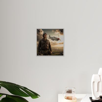 Acrylic Wall Art Panel - Army Air Corps Pilot