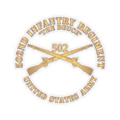 Kiss-Cut Stickers - Army - 502nd Infantry Regt - The Deuce - Infantry Br
