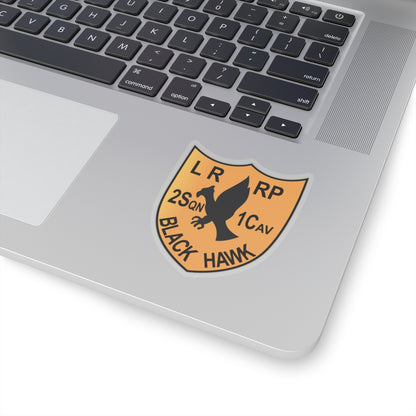 Kiss-Cut Stickers - Army - 2nd Squadron, 1st Cav Regt  LRRP - Black Hawk