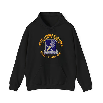Unisex Heavy Blend™ Hooded Sweatshirt - Army  - 188th Airborne - Glider Infantry Regiment - DUI X 300
