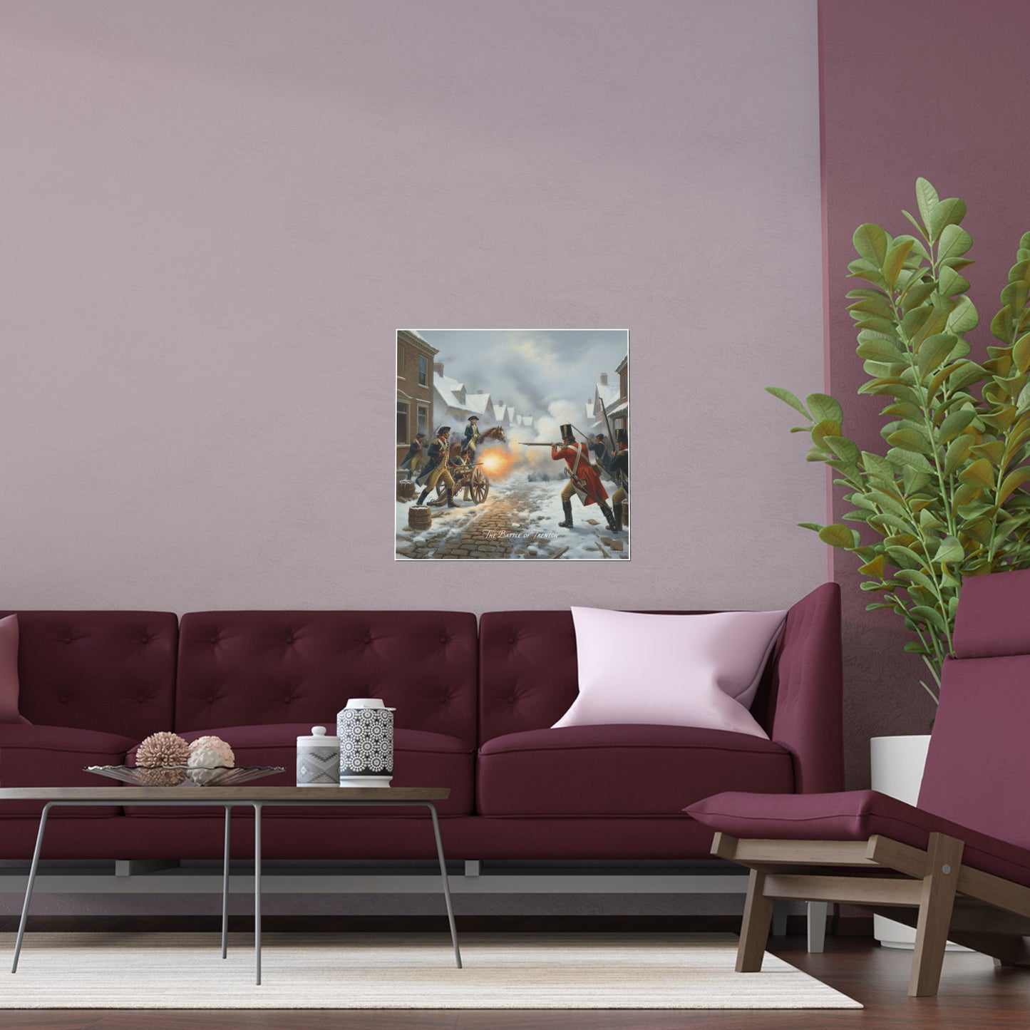 Indoor and Outdoor Silk Posters - Battle of Trenton
