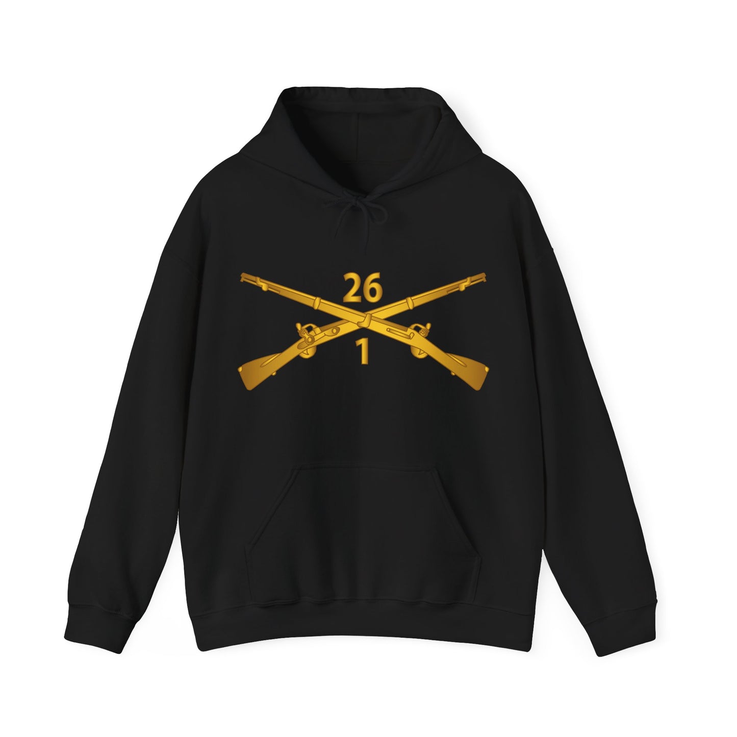 Unisex Heavy Blend™ Hooded Sweatshirt - Army - 1st Bn 26th Infantry Regiment - w Infantry Br wo Txt X 300