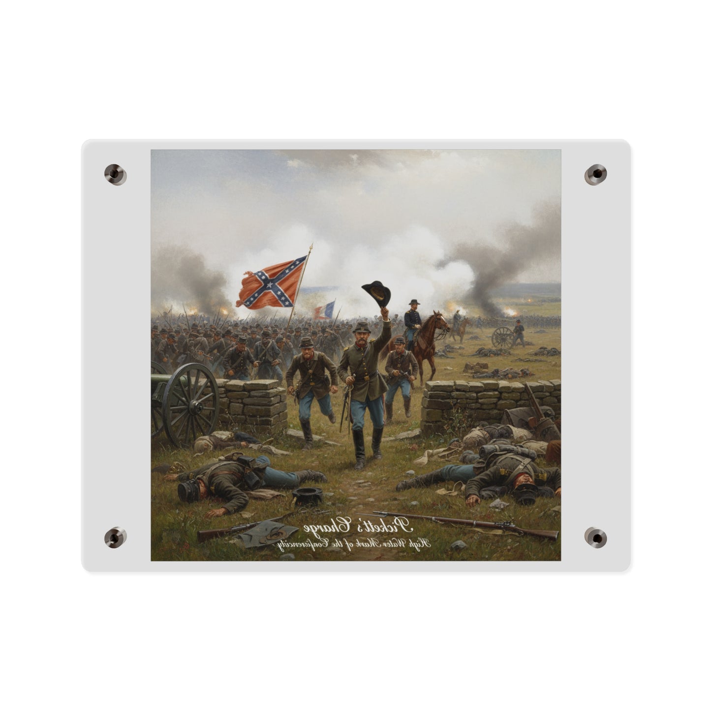Acrylic Wall Art Panel - Picketts Charge with Hat