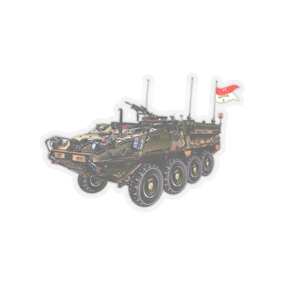Kiss-Cut Stickers - Army - 3rd Squadron, 17th Cavalry Regiment Stryker Vehicle wo Txt