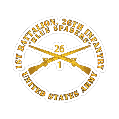 Sticker Army - 1st Bn 26th Infantry Regiment Kiss-Cut Stickers