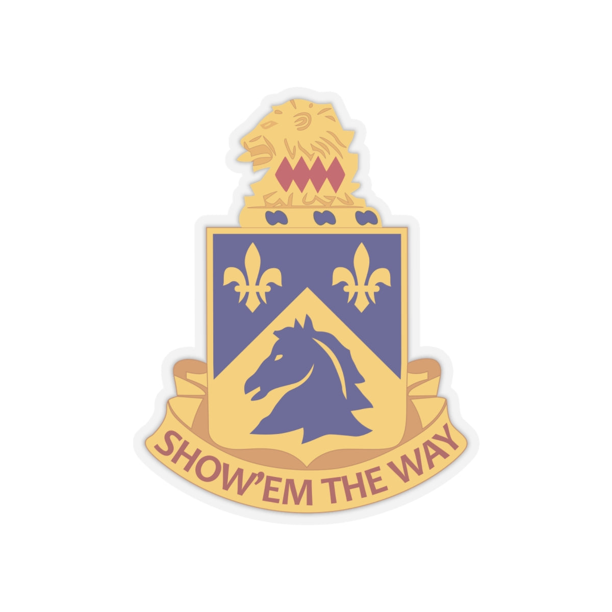 Kiss-Cut Stickers - Army  - 117th Cavalry Regiment wo Txt