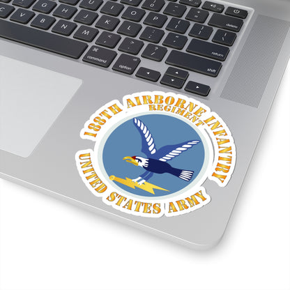 Kiss-Cut Stickers - Army  - 188th Airborne Infantry Regiment - SSI X 300