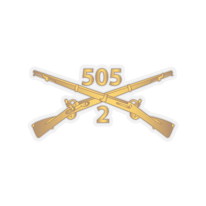 Kiss-Cut Stickers - Army -  2nd Bn, 505th Infantry Regiment Branch wo Txt