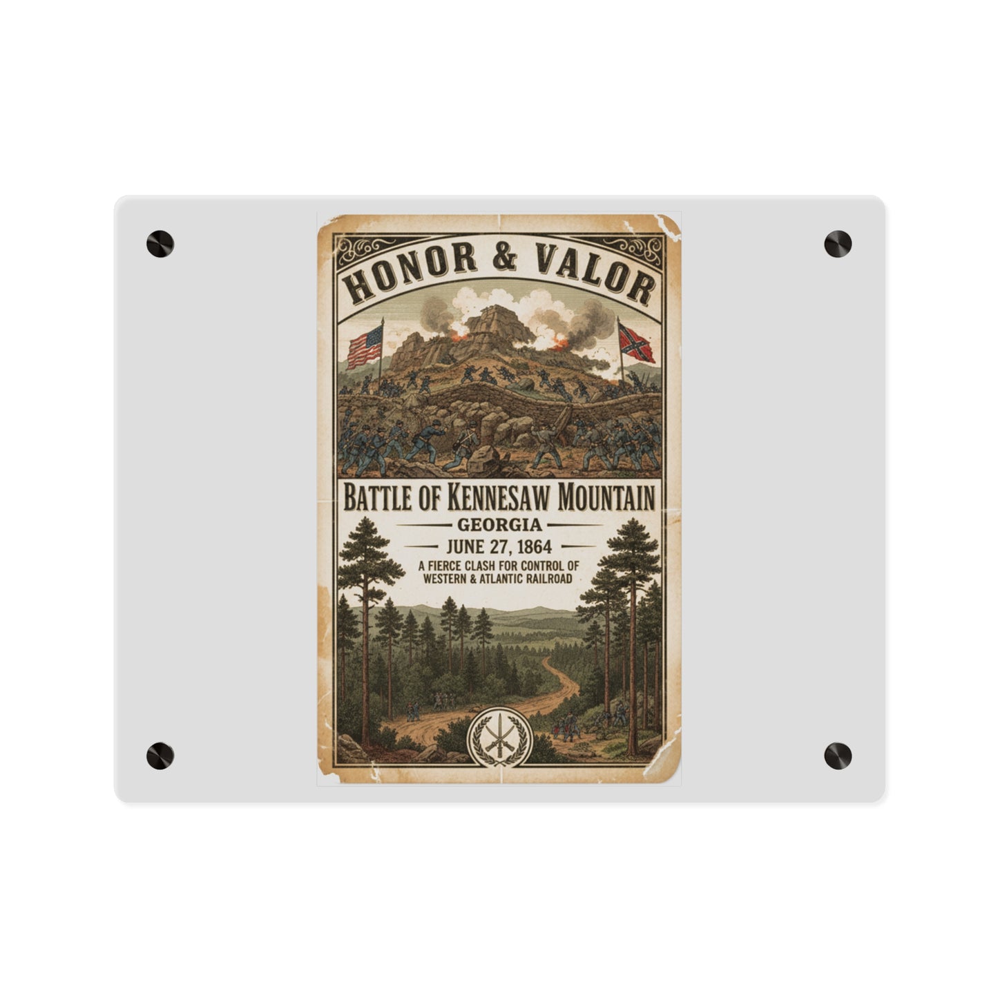 Acrylic Wall Art Panel - Battle of Kennesaw Mountain