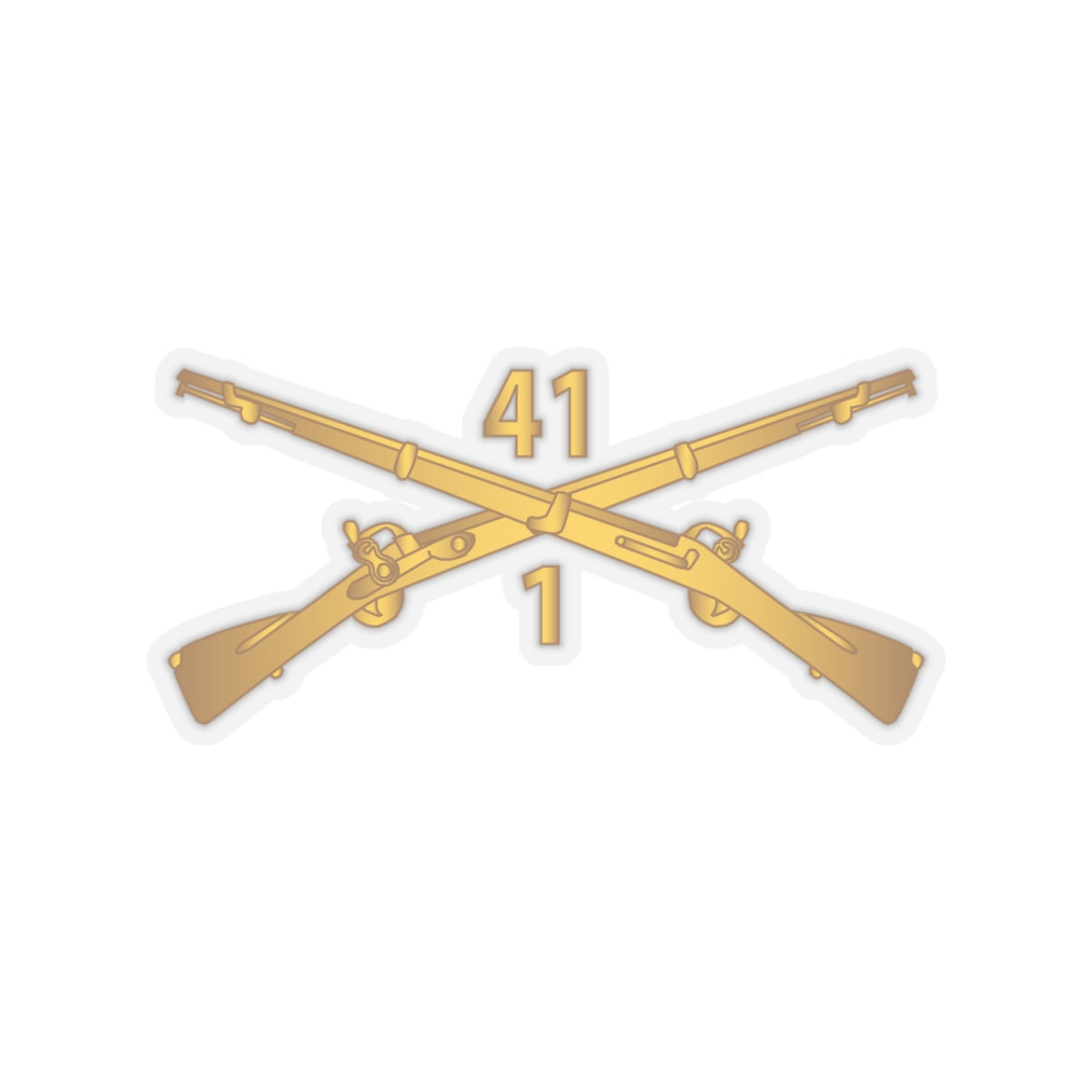 Kiss-Cut Stickers - Army - 1st Bn, 41st Infantry wo Txt