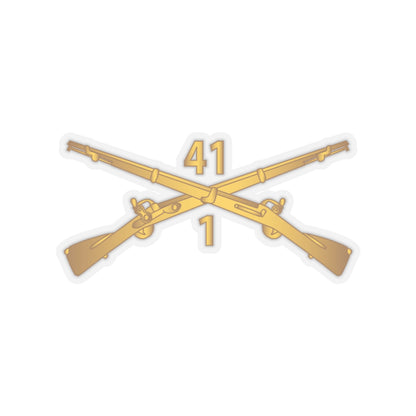 Kiss-Cut Stickers - Army - 1st Bn, 41st Infantry wo Txt