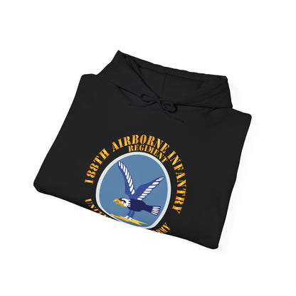 Unisex Heavy Blend™ Hooded Sweatshirt - Army  - 188th Airborne Infantry Regiment - SSI X 300