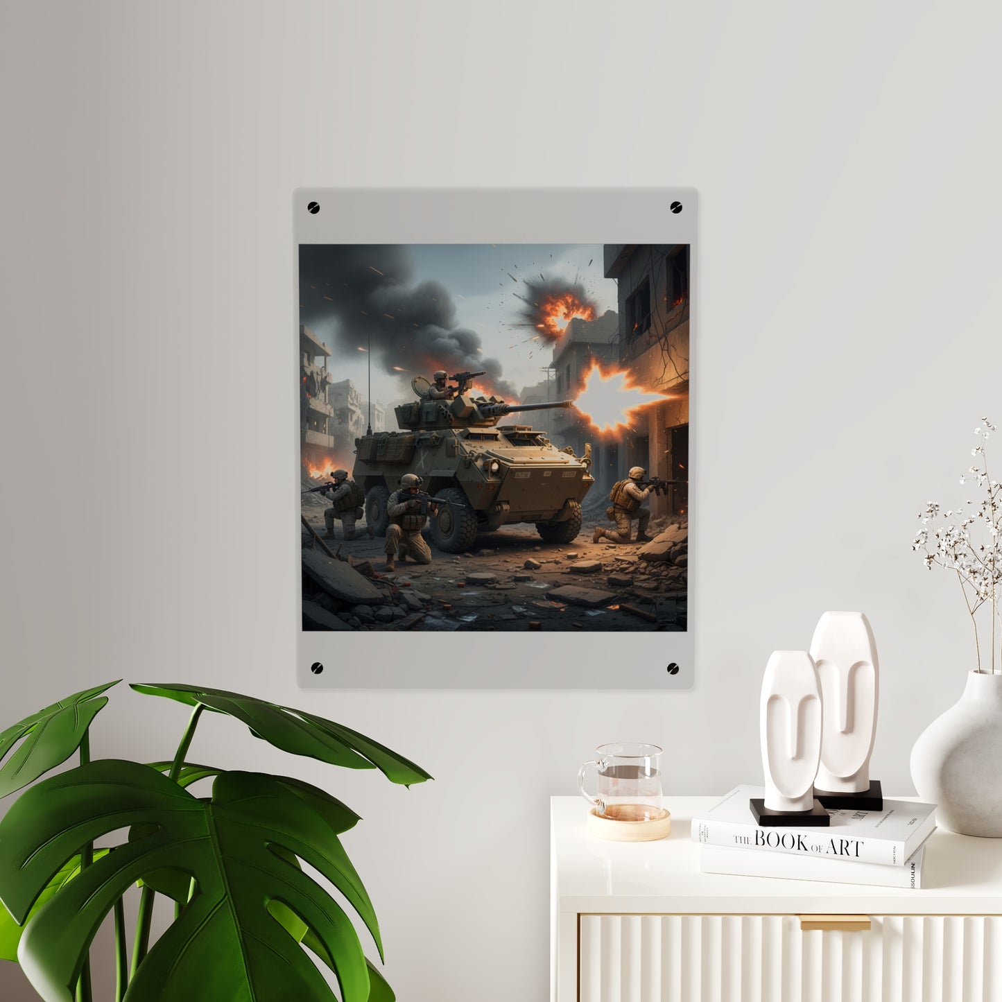 Acrylic Wall Art Panel - Marine LAV in support of the 2nd Battle of Fallujah