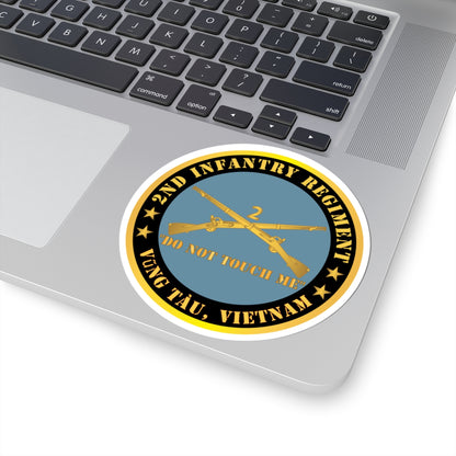 Kiss-Cut Stickers - Army - 2nd  Infantry Regiment Branch - Do Not Touch Me -  Vung Tau, Vietnam
