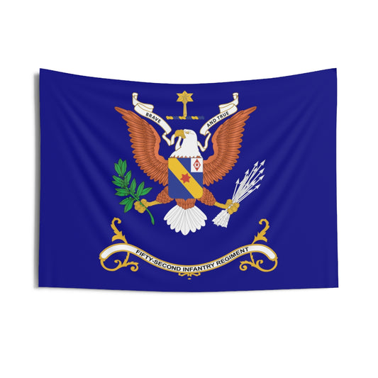 Indoor Wall Tapestries - 52nd Infantry Regiment - BRAVE AND TRUE