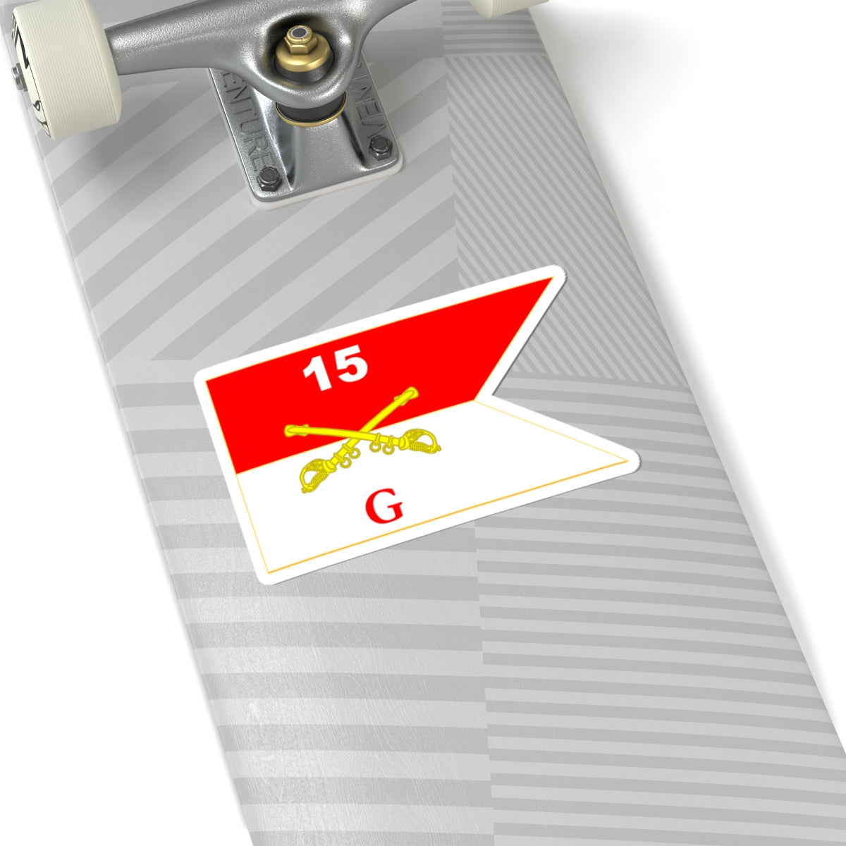 Kiss-Cut Stickers - Army - G Troop Guidon - 15th Cavalry Regiment