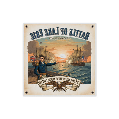 Acrylic Wall Art Panel - During the War of 1812, Commandant Perry’s American freshwater fleet takes on the Royal Navy in the Battle of Lake Erie