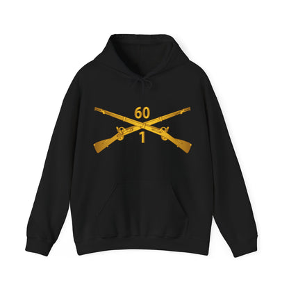 Unisex Heavy Blend™ Hooded Sweatshirt - Army - 1st Bn 60th Infantry Regt - Infantry Br wo Txt X 300