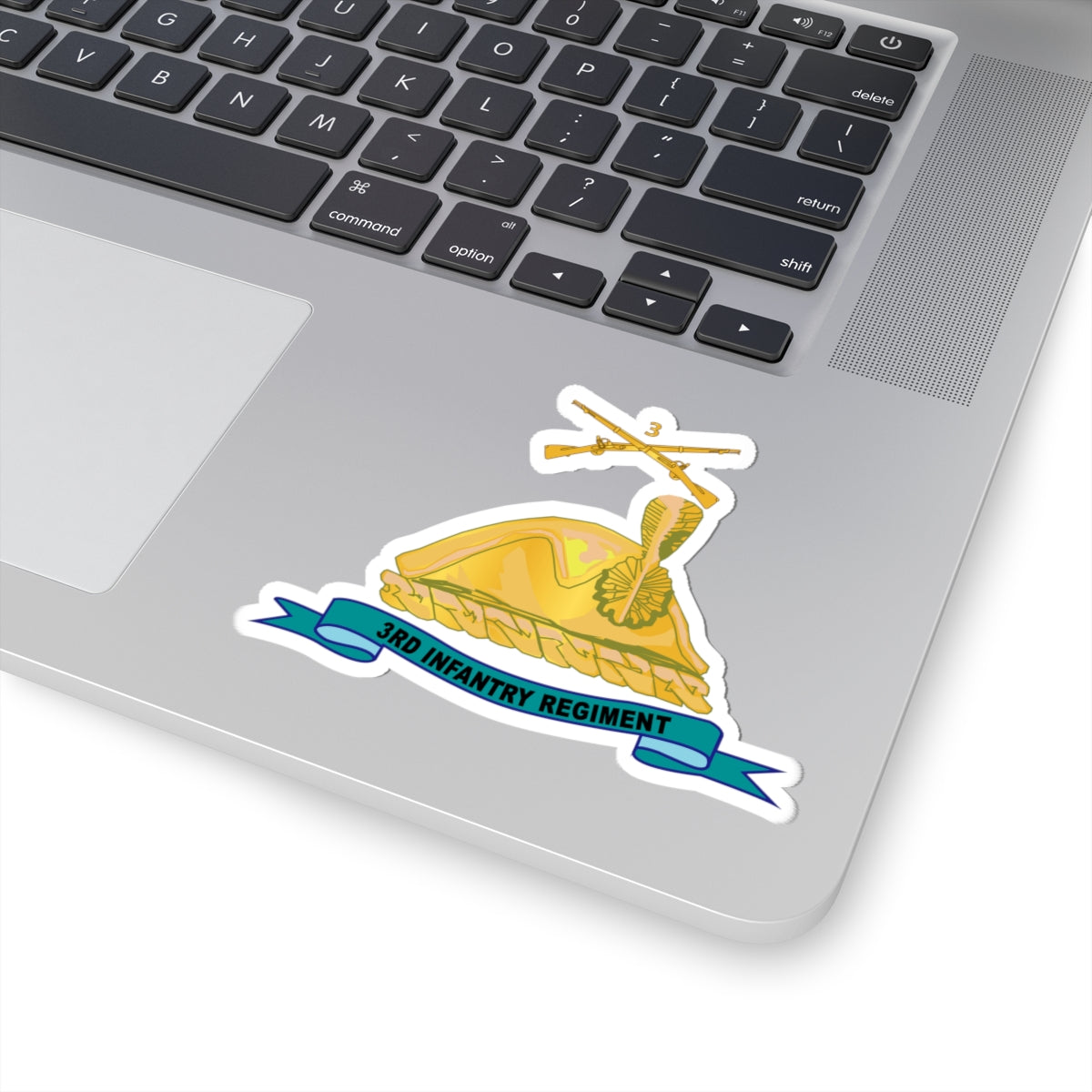 Kiss-Cut Stickers - Army - 3rd Infantry Regiment w Br - Ribbon