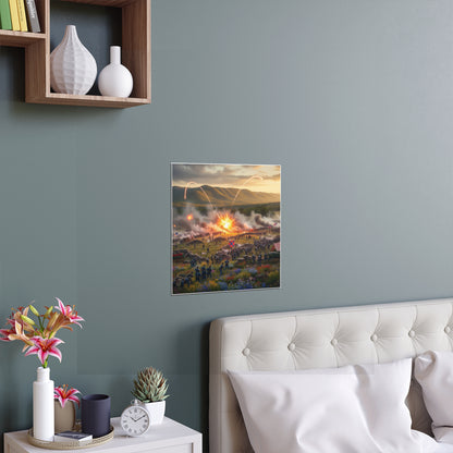 Indoor and Outdoor Silk Posters - US Civil War Battle - Battle of Kennesaw Mountain Georgia